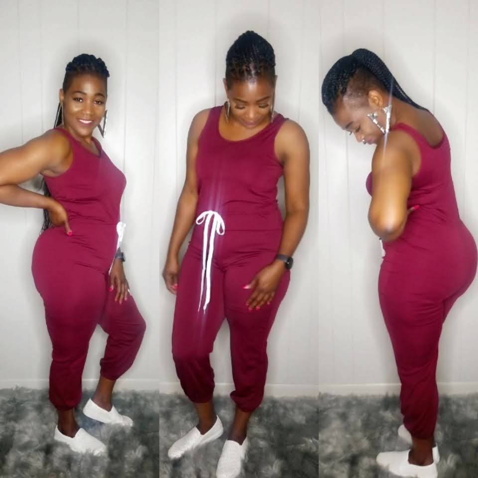 Chrissy Jumpsuit (Burgundy)